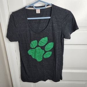 Homage Ohio University Bobcat Paw Gray Short Sleeve Tee Size Small Roundneck